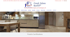 Desktop Screenshot of frankadamsrealtor.com